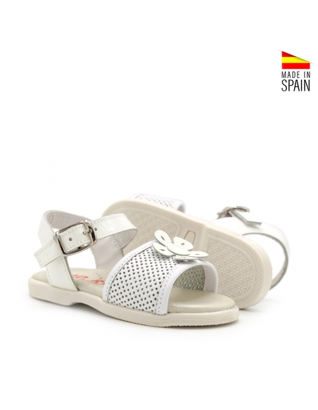 sandalia blanca bebe