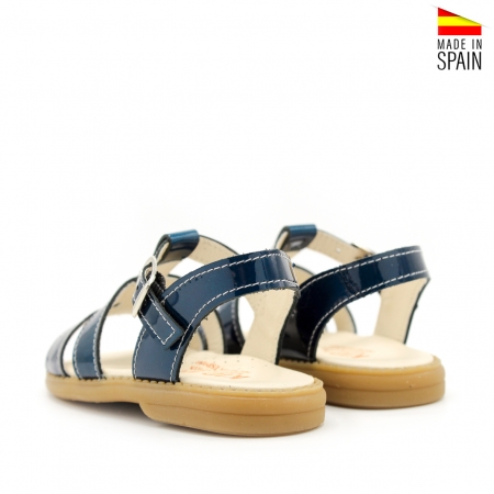 sandalias azul marino niña