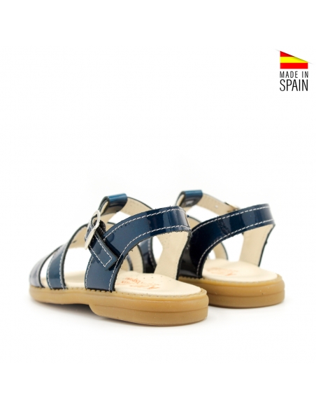 sandalias azul marino niña