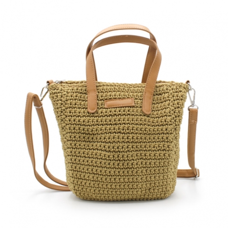 BOLSO DE CROCHET VERDE