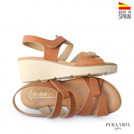 sandalias de cuña de mujer