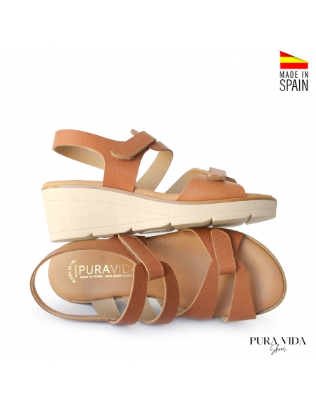 sandalias de cuña de mujer