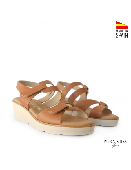 Sandalias de Cuña marrón