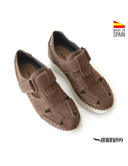 sandalias hombre marron