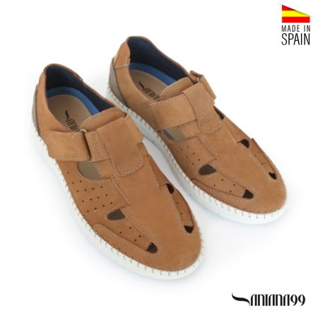 sandalias hombre punta cerrada