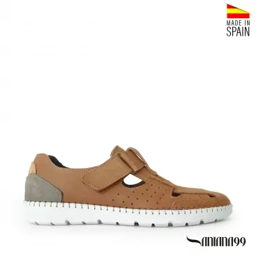 Sandalias Cerradas Hombre piel