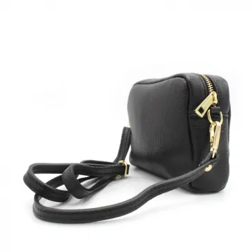 bolso negro piel pequeño