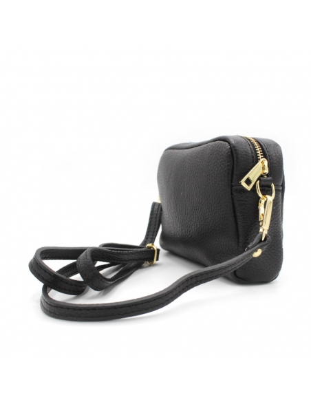 bolso negro piel pequeño