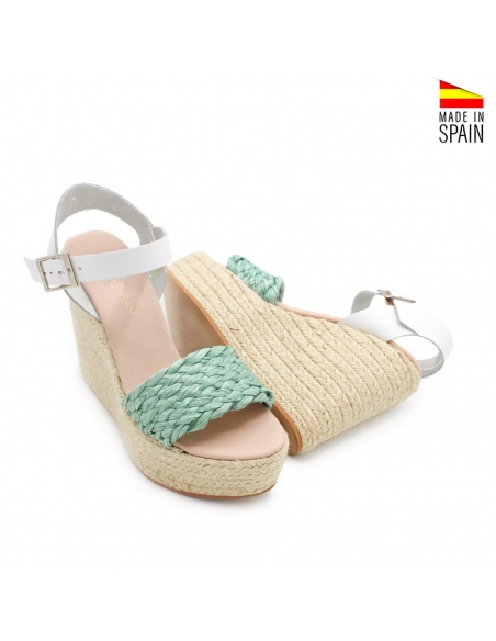 sandalias cuña plataforma mujer