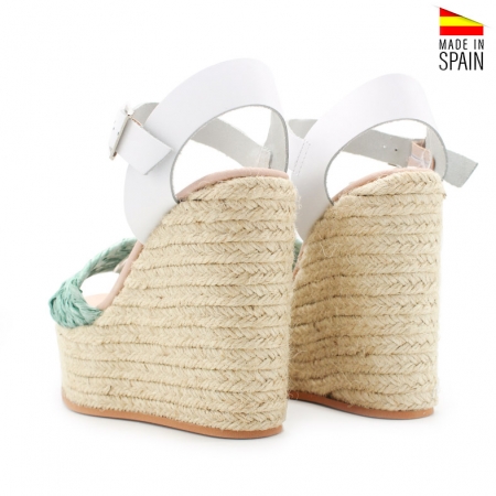 sandalias cuña esparto plataforma