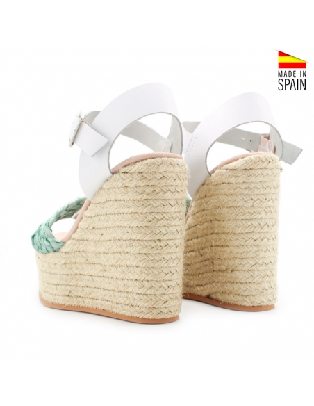 sandalias cuña esparto plataforma