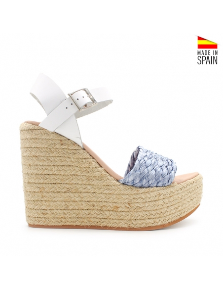 sandalias con plataforma y cuña