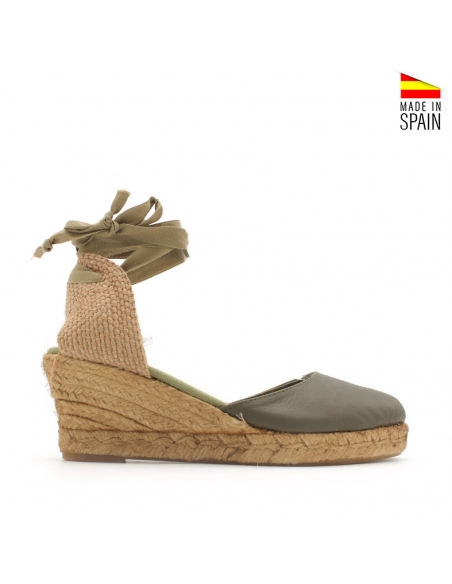 alpargatas cuña verdes