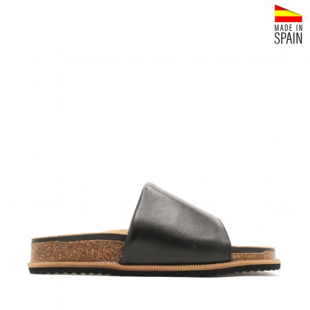 sandalia pala mujer negra