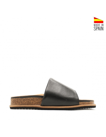 sandalia pala mujer negra