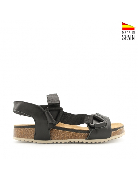 sandalia deportiva negra mujer