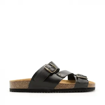 sandalias hombre negras