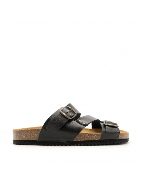 sandalias hombre negras