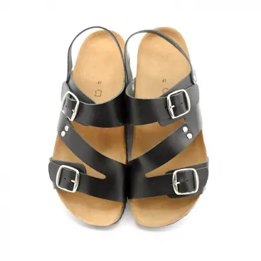 sandalias doble hebilla hombre