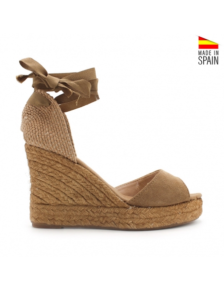 sandalia esparto marron