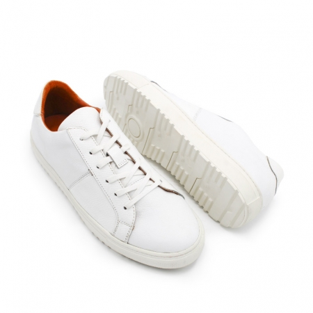 zapatillas blancas hombre vestir piel