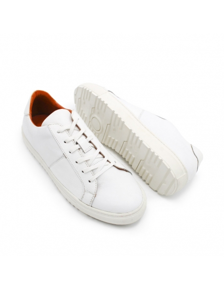 zapatillas blancas hombre vestir piel
