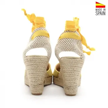 alpargata amarilla cuña