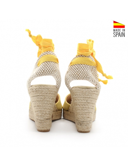 alpargata amarilla cuña