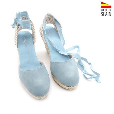 alpargata valenciana azul celeste