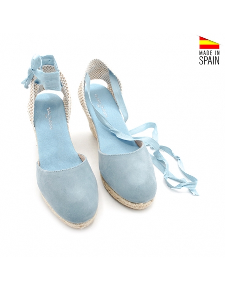 alpargata valenciana azul celeste