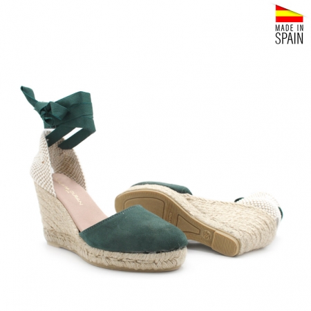 alpargatas cuña verde