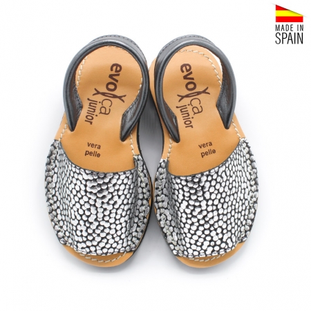 sandalia negra plataforma