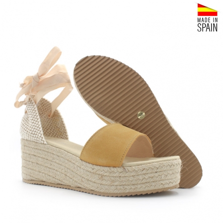 Sandalia cuña plataforma ESPARTO