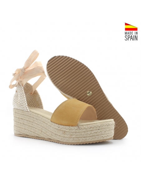 Sandalia cuña plataforma ESPARTO