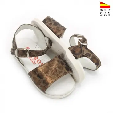 Sandalia animal print leopardo