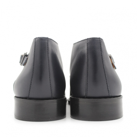 monk strap piel marino