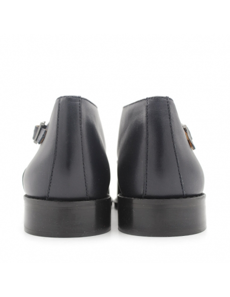 monk strap piel marino
