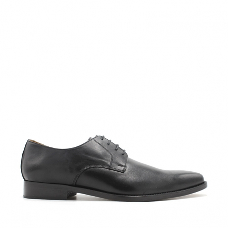 Zapato derby de piel negro