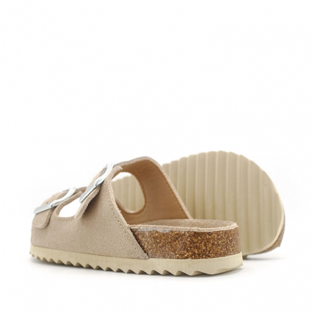 sandalias para niña beige