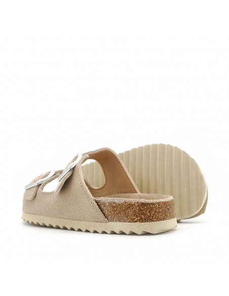 sandalias para niña beige