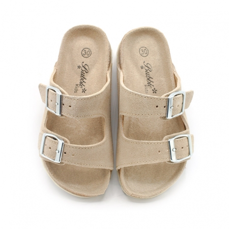 sandalias para niña con hebillas