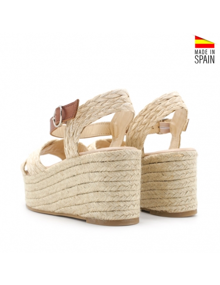 sandalia plataforma mujer