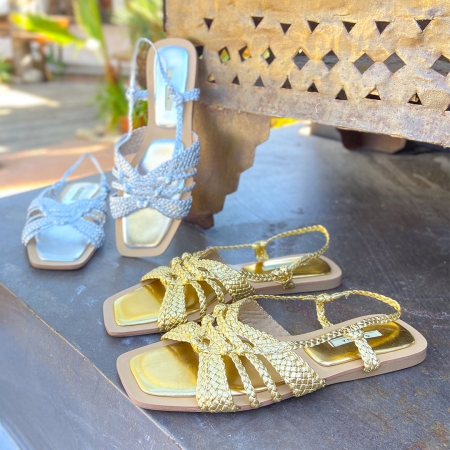 Sandalias Planas Sandalia Esparto Corina Sandalia De Esparto Plana