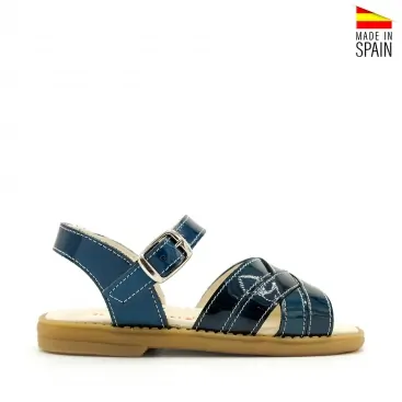 sandalias niña tiras charol