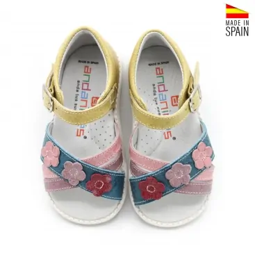 sandalias bebe de piel