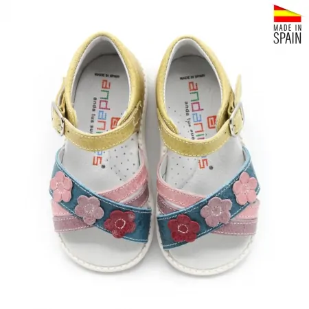 sandalias bebe de piel