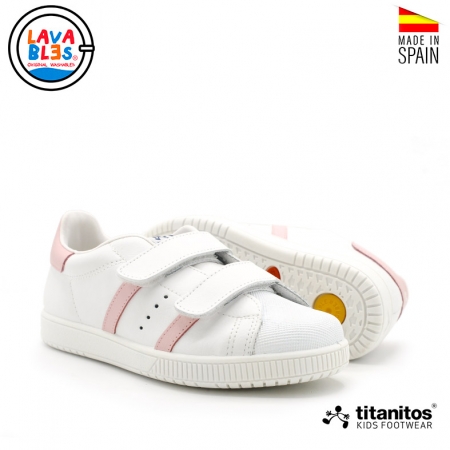 zapatillas piel niña velcros