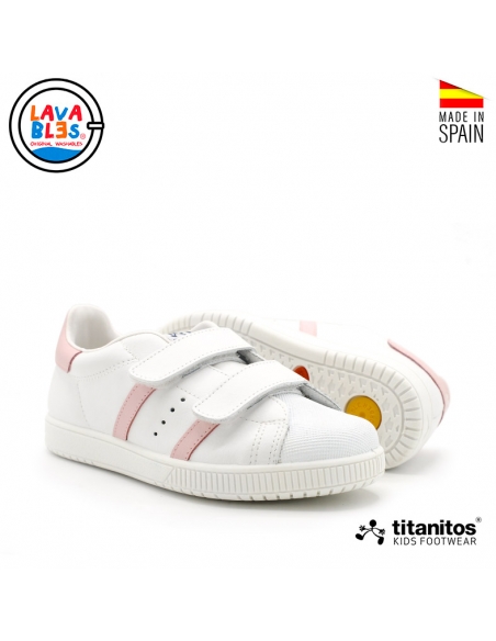 zapatillas piel niña velcros