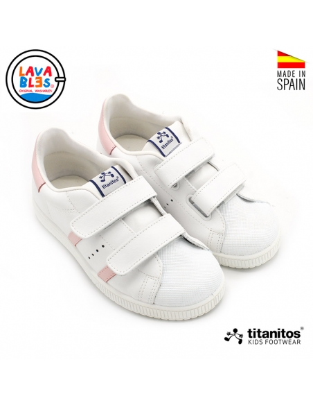 zapatillas niña lavables de piel