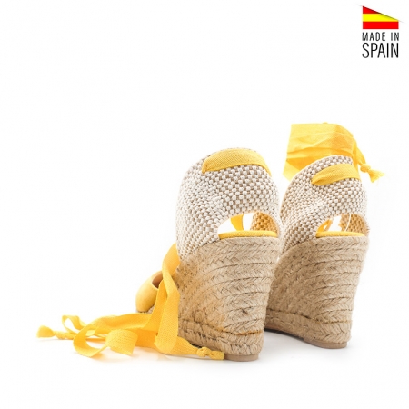 esparteñas cuña amarillas